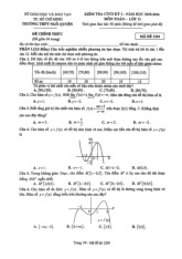 Đề cuối kỳ 1 Toán 12 năm 2025 – 2026 trường THPT Ngô Quyền – TP HCM