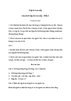 Soạn bài Gặp lá cơm nếp - Kết nối tri thức 7