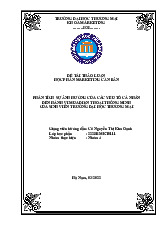 Phân Tích Yếu Tố Cá Nhân Ảnh Hưởng Đến Hành Vi Mua Smartphone | Bài thảo luận marketing căn bản