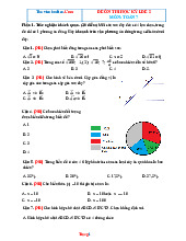 Đề Ôn Thi HK 1 Toán 7 Chân Trời Sáng Tạo Có Đáp Án-Đề 2