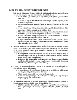 Câu hỏi bài tập có gợi ý trả lời môn Kỹ năng thuyết trình | Học viện Công nghệ Bưu chính Viễn thông