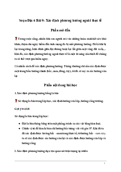 Giải Địa lí 6 Bài 9: Xác định phương hướng ngoài thực tế | Kết nối tri thức
