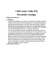 Tài liệu chiến lược chiêu thị | Đại học Văn Lang