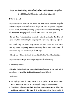 Soạn bài: Trình bày ý kiến về một vấn đề xã hội (một sản phẩm văn hóa truyền thống của cuộc sống hiện đại) Ngữ Văn 8 | Kết nối tri thức