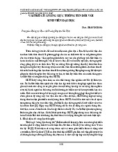 Vai trò của năng lực thông tin đối với sinh viên đại học | Đại Học Nội Vụ Hà Nội