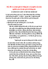 Chủ đề 1: Lý luận giá trị thặng dư và ýnghĩa của việc nghiên cứu lý luận giátrị thặng dư môn Kinh tế chính trị | Trường đại học Mở Hà Nội
