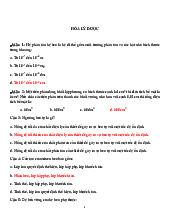 Trắc nghiệm Hóa Lý Dược | Đại học Nguyễn Tất Thành