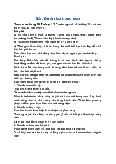 Giải SGK Tin học 12 Chân trời sáng tạo Bài F6: Dự án tạo trang web