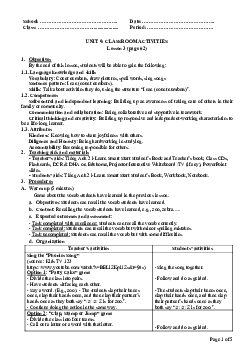 Unit 9: U9L3A | Giáo án Tiếng Anh 2 sách i-Learn Smart Start (Cả năm)