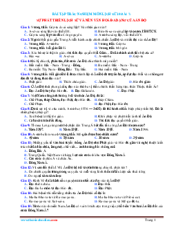 Trắc nghiệm Sử 10 Bài 7: Sự phát triển lịch sử và nền văn hóa đa dạng của Ấn Độ (có đáp án)