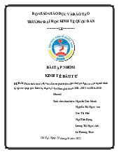 Tác động của Đầu Tư đến Chuyển dịch Cơ cấu Kinh tế | Môn Kinh tế đầu tư - Đại học Kinh Tế Quốc Dân