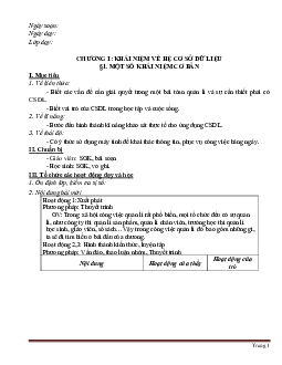 Giáo án môn Tin 12 cả năm chương trình chuẩn 3 cột