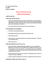 Chương 3: Mô Hình Quan Hệ Trong Cơ Sở Dữ Liệu | Môn Hệ cơ sở dữ liệu - Đại học Xây Dựng Hà Nội