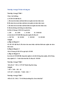 Toán lớp 4 trang 67, 68 Bài 29: Em làm được những gì? Chân trời sáng tạo