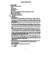 BỆNH ÁN NỘI KHOA: Tràn Dịch Màng Phổi - Nguyễn Bảo Q.