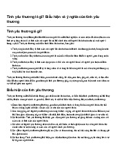 Tình yêu thương là gì? Biểu hiện và ý nghĩa của tình yêu thương | GDCD 6