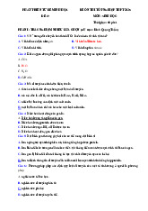 Đề thi thử tốt nghiệp THPT 2025 môn Sinh học bám sát đề minh họa - Đề 19