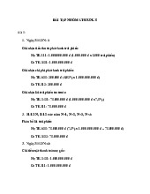 Bài Tập Nhóm Chương 5 - Môn 541: Kế Toán Tài Chính | Đại học Văn Lang