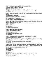 Trắc nghiệm môn chủ nghĩa xã hội khoa học –Trường Đại học Hoa Sen