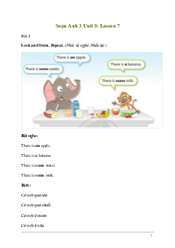 Tiếng Anh lớp 3 Unit 8: Lesson 7 trang 136 Explore Our World