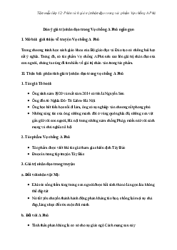Phân tích giá trị nhân đạo trong tác phẩm Vợ chồng A Phủ | Văn mẫu lớp 12
