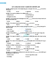 119 câu Lexico hay và khó ôn chuyên Anh