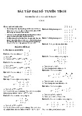 Đề cương môn đại số tuyến tính- Trường Đại học bách khoa - Đại học đà nẵng.