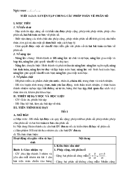 Giáo án dạy thêm toán lớp 7 học kì I đầy đủ và chi tiết biên soạn kĩ càng