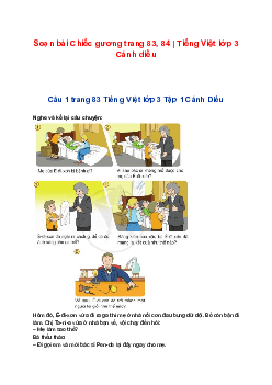 Soạn bài Chiếc gương trang 83, 84 | Tiếng Việt lớp 3 Cánh diều