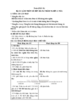Giáo án Toán lớp 4 Tuần 7 | Kết nối tri thức