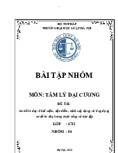 Sơ đồ tư duy: khái niệm, đặc điểm, cách xây dựng và ứng dụng sơ đồ tư duy trong cuộc sống và học tập | Môn Tâm lý học đại cương - Trường Đại học Luật Hà Nội