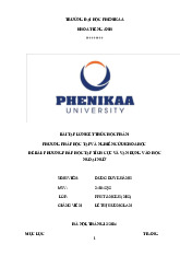 Tiểu luận kết thúc học phần: Phương pháp học tập tích cực & văn hóa ẩm thực. Môn Phương pháp học tập và Nghiên cứu khoa học | Đại học Trường Đại học Phenika.