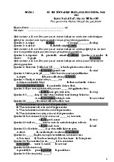 Đề thi tham khảo kỳ thi tốt nghiệp trung học phổ thông năm 2022 số 10 | Học viện Hành chính Quốc gia