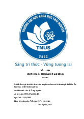 Tiểu luận Đánh giá tình hình thực hiện công tác an toàn cơ khí tại công ty Cổ Phần Tập Đoàn Hoá Chất Đức Giang (DGC) | Môn An toàn bảo hộ lao động - Trường Đại học Khoa học, Đại học Thái Nguyên