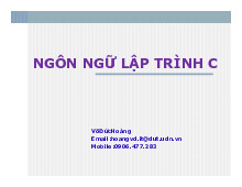 Bài giảng môn Ngôn ngữ lập trình | Trường Đại học Bách Khoa Hà Nội