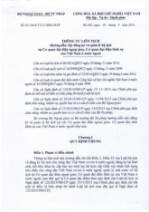 Thông tư Liên tịch về Quản lý Hồ sơ Tích hợp tại Cơ quan Đại diện Việt | Môn Pháp luật đại cương - Học viện Hành chính Quốc gia