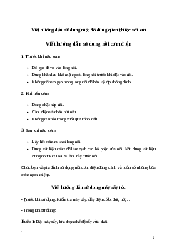 Văn mẫu Viết hướng dẫn sử dụng một đồ dùng quen thuộc với em (3 mẫu) | Kết nối tri thức