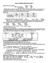 Bài tập Nhiệt động Hóa học | Đại học Y dược Cần Thơ