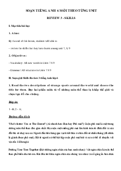 Review 3 lớp 6 Skills