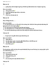 Đề thi giữa kỳ môn Luật kinh tế | Trường đại học Mở Hà Nội