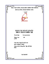 Báo cáo bài tập lớn: Phân tích thiết kế hệ thống đặt tour môn Phân tích thiết kế hệ thống | Học viện Công Nghệ Bưu Chính Viễn Thông