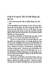 Phân tích quyền đối với bất động sản liền kề | môn luật tài chính Việt Nam | trường Đại học Huế