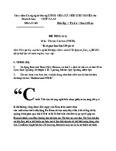 ĐỀ THI Môn Tin học Căn bản | Học viện Hành chính Quốc gia