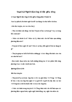 Soạn bài Người đàn ông cô độc giữa rừng | Ngữ văn 7 sách Cánh diều