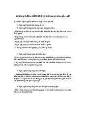 Chương 1: Bản chất xã hội và chức năng của ngôn ngữ | Đại học Sư Phạm Hà Nội