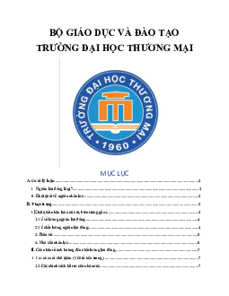 Tiểu luận: Phân tích các nhân tố ảnh hưởng đến chất lượng nguồn lao động của Việt Nam trong thời gian qua?