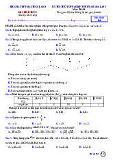Đề thi thử TN THPT 2025 lần 1 môn Toán trường THPT Mai Thúc Loan – Hà Tĩnh