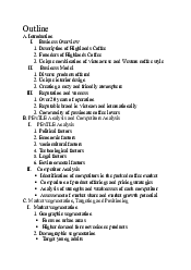 Outline for Marketing Strategy - Marketing | Học viện Chính sách và Phát triển