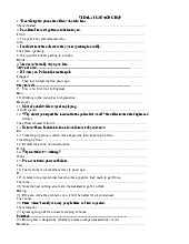 BÀI TẬP VIẾT LẠI CÂU TỔNG HỢP 1 môn Tiếng anh | Trường Đại Học Thái Nguyên