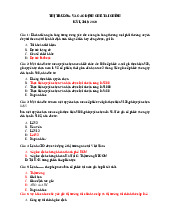 Đề thi kỳ 1 2019-2020 - Môn Thị trường và các định chế tài chính - Đại Học Kinh Tế - Đại học Đà Nẵng